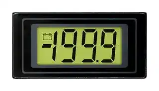 DPM125-BL: Digital Panel Meter, DC Millivolts, 3-1/2Digits, 0-200mV, 12.5mm Digit Height, 14V