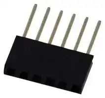 83-15409: 1 X 6 Position Female Socket with 10.5mm Pins and 2.54MM Pitch
