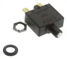 1658-G21-02-P10-15A: Thermal Circuit Breaker, 1658 Series, 15 A, 1 Pole, 28 V, 240 V, Plug On