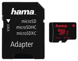 00181002: Flash Memory Card, MicroSDHC Card, 128 GB, UHS-I U3