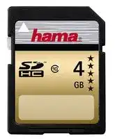 00104365: 4GB Class 10 Gold SDHC Memory Card - 22 MB/s