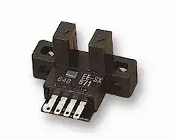 EE-SX671: Photomicrosensor, Slot, L Shaped, Through Beam, 5 mm, NPN, Dark On/Light On, 5 to 24 VDC, Connector