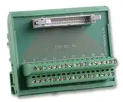 IFM IDC 34: Terminal Block Interface, IDC 34 Position Plug, Screw Type 34 Position Terminal Block, 1 A, 250 V