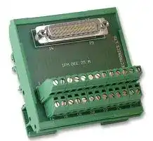 IFM DEE 25 M: Terminal Block Interface, D Sub 25 Position Plug, Screw Type 26 Position Terminal Block, 5 A