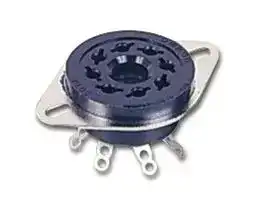 PL08: Relay Socket, Through Hole, Solder Lug, 8 Pins, 10 A, 250 VAC