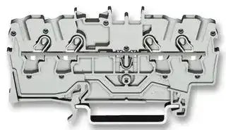 2002-1401: DIN Rail Mount Terminal Block, 4 Ways, 22 AWG, 12 AWG, 4 mm², Clamp, 24 A