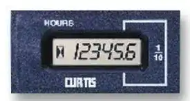 18400143: Panel Mount Timer, Hour Meter, 12 VDC, 48 VDC, 0 s, 99999.9 h, 22.2 mm, 45 mm