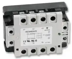 RZ3A60A55: Solid State Relay, 3PST-NO, 55 A, 660 VAC, Panel Mount, Screw, Zero Crossing