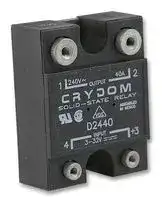 D2440: Solid State Relay, SPST-NO, 40 A, 280 VAC, Panel Mount, Screw, Zero Crossing