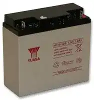 NP18.0-12: Rechargeable Battery, Valve Regulated, Single Cell, 12 V, Lead Acid, 18 Ah, Bolt, 1
