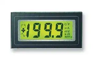 DPM500-BL: Digital Panel Meter, DC Volts, 3-1/2Digits, 0-200mV, 12.5mm Digit Height, 14V