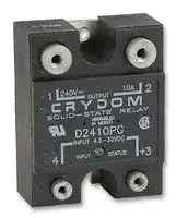 D2410PG: Solid State Relay, 10 A, 280 Vrms, Panel Mount, Screw