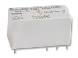 41.52.9.012.0010: General Purpose Relay, 41 Series, Power, DPDT, 12 VDC, 8 A