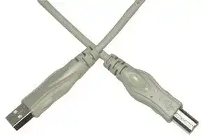SPC20063: USB Cable, Type A Plug to Type B Plug, 3 m, 9.8 ft, USB 2.0, Grey