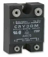 A4875.: SOLID STATE RELAY, 75A, 90-280VAC, PANEL