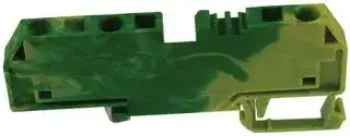 282-687.: GROUND TERMINAL BLOCK DIN RAIL 3 POSITION 24-10AWG