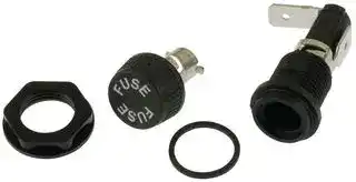 BK/HTB-28I-R: FUSE HOLDER, 6.3 X 32MM, PANEL MOUNT