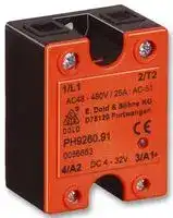 PH 9260.91 AC 48 - 480V AC 50A: Solid State Relay, 50 A, 480 VAC, Panel Mount, Screw, Zero Crossing