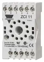 ZCI11: RELAY SOCKET, 8 PIN, 10A, 400V, DIN RAIL