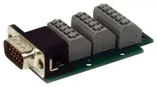 8002-0100/0000-0471: INTERFACE CONNECTOR, R/A HD DSUB PLUG-TB
