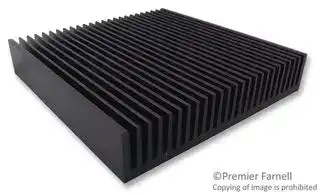 SK 58 150 SA: Heat Sink, Standard Extruded, Black Anodized, 1.1 °C/W, 150 mm, 27 mm, 150 mm