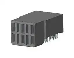 10146092-555444PLF: BACKPLANE CONN, R/A RCPT, 6P, PRESS FIT