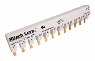 2P16UL3/12: BUSBAR, CKT BREAKER, 12PIN, 2PH, 115A