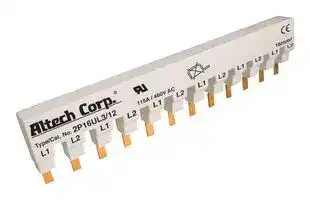 2P16UL3/12: BUSBAR, CKT BREAKER, 12PIN, 2PH, 115A