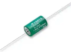 6127501301: Battery, 3 V, 1/2AA, Lithium Manganese Dioxide, 950 mAh, Axial Leaded, 1