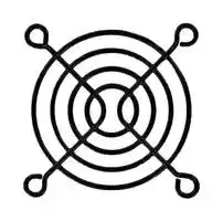 08147-02: WIRE FORM FAN GUARD, 60MM, STEEL