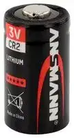 5020022: Battery, Single Cell, 3 V, CR2, Lithium Manganese Dioxide, 850 mAh