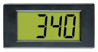 DPM342: Digital Panel Meter, Current Loop Indicator, 3-1/2Digits, 4mA to 20mA, 11mm Digit Height, 6Vdc
