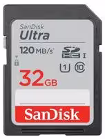 SDSDUN4-032G-GN6IN: Flash Memory Card, SDHC Card, 32 GB, Class 10, UHS-I U1
