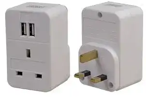 PELB1204: UK ADAPTOR TWIN USB CHARGER