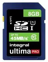 INSDH8G10-45: Flash Memory Card, SDHC Card, 8 GB, Class 10, UHS-I U1