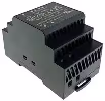 DIN60-5: AC/DC DIN Rail Power Supply (PSU), ITE, Industrial & Household, 1 Output, 32.5 W, 5 V, 6.5 A