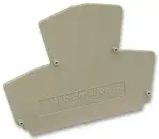 WDK2.5 COVER 105910: End / Intermediate Plate, for Use with DIN Rail Terminal Blocks