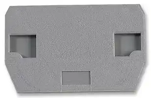 011861801: End Cover, for Use with Terminal Blocks, Grey