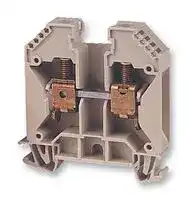 102040 WDU16: DIN Rail Mount Terminal Block, 2 Ways, 18 AWG, 4 AWG, 25 mm², Screw, 76 A