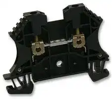 102001 WDU2.5 BLACK: DIN Rail Mount Terminal Block, 2 Ways, 30 AWG, 12 AWG, 4 mm², Screw, 24 A