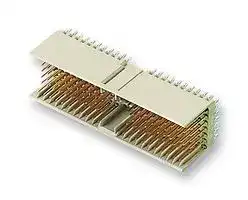5188834-1: Connector, Z-PACK, 154 Contacts, 2 mm, Header, Press Fit, 7 Rows