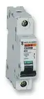 C60HC106: Thermal Magnetic Circuit Breaker, 6 A, 1 Pole, 240 VAC, DIN Rail