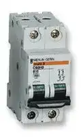 C60HC210: Thermal Magnetic Circuit Breaker, 10 A, 2 Pole, 415 VAC, DIN Rail