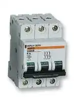 C60HC306: Thermal Magnetic Circuit Breaker, C60HC, 6 A, 3 Pole, 415 VAC, DIN Rail
