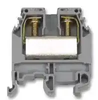 011512914: DIN Rail Mount Terminal Block, 2 Ways, 18 AWG, 6 AWG, 16 mm², Screw, 85 A