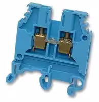 012511601: DIN Rail Mount Terminal Block, 2 Ways, 22 AWG, 10 AWG, 4 mm², Screw, 32 A