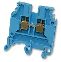 012511601: DIN Rail Mount Terminal Block, 2 Ways, 22 AWG, 10 AWG, 4 mm², Screw, 32 A