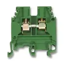 010500127: DIN Rail Mount Terminal Block, 2 Ways, 22 AWG, 10 AWG, 4 mm², Screw, 32 A