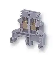 011526524: DIN Rail Mount Terminal Block, 2 Ways, 12 AWG, Screw, 35 A