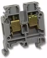 011512017: DIN Rail Mount Terminal Block, 2 Ways, 20 AWG, 6 AWG, 16 mm², Screw, 57 A